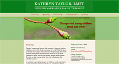 Desktop Screenshot of kathryntaylorlmft.com